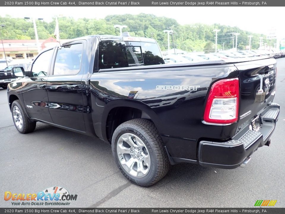 2020 Ram 1500 Big Horn Crew Cab 4x4 Diamond Black Crystal Pearl / Black Photo #3