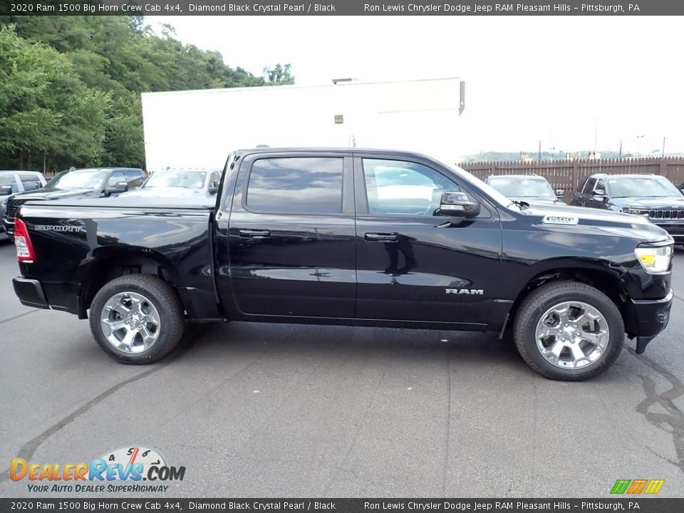 Diamond Black Crystal Pearl 2020 Ram 1500 Big Horn Crew Cab 4x4 Photo #7