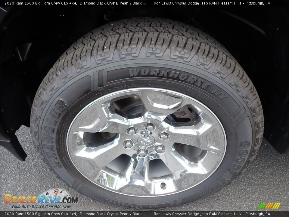 2020 Ram 1500 Big Horn Crew Cab 4x4 Diamond Black Crystal Pearl / Black Photo #10