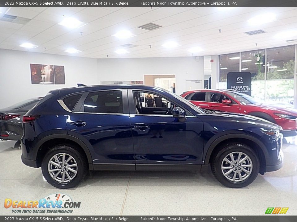 2023 Mazda CX-5 S Select AWD Deep Crystal Blue Mica / Silk Beige Photo #1