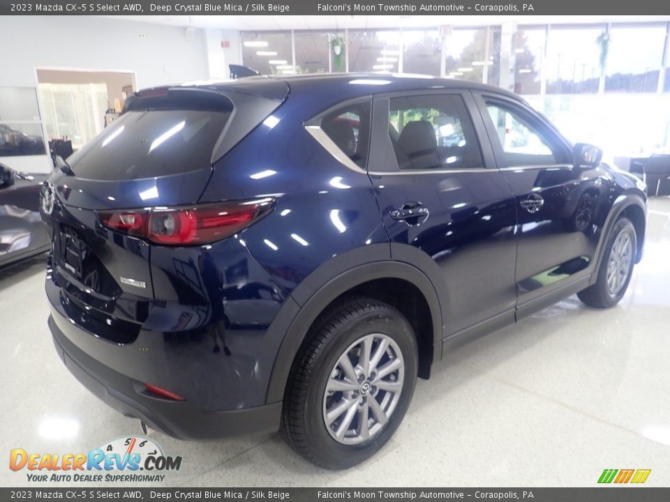 2023 Mazda CX-5 S Select AWD Deep Crystal Blue Mica / Silk Beige Photo #2