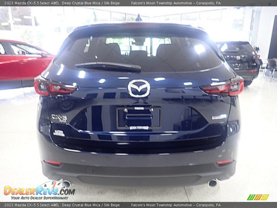 2023 Mazda CX-5 S Select AWD Deep Crystal Blue Mica / Silk Beige Photo #3