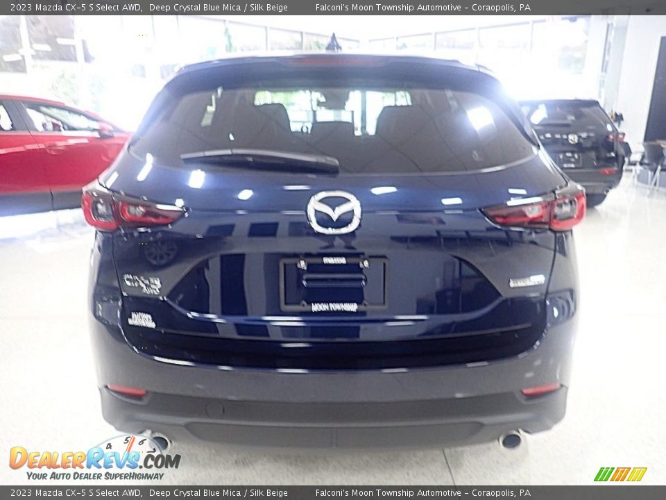 2023 Mazda CX-5 S Select AWD Deep Crystal Blue Mica / Silk Beige Photo #3