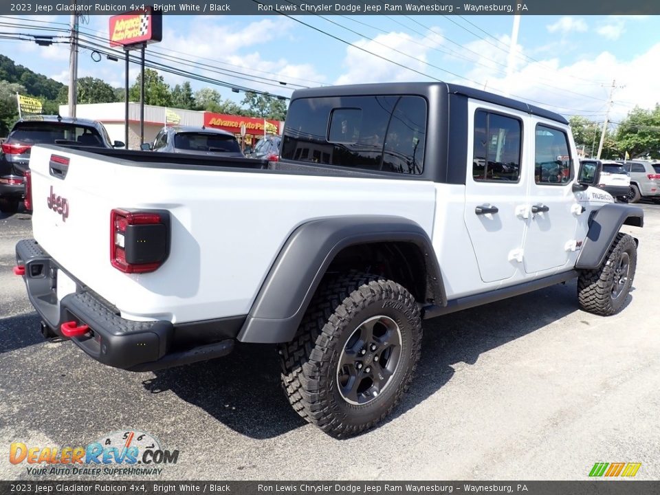 2023 Jeep Gladiator Rubicon 4x4 Bright White / Black Photo #6