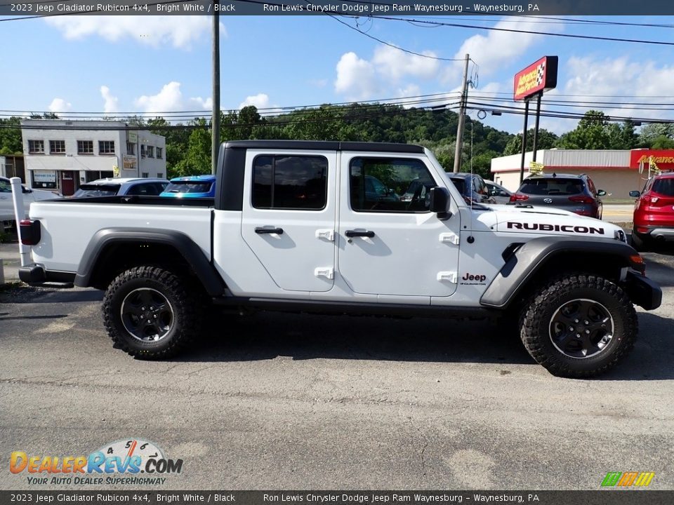 2023 Jeep Gladiator Rubicon 4x4 Bright White / Black Photo #7