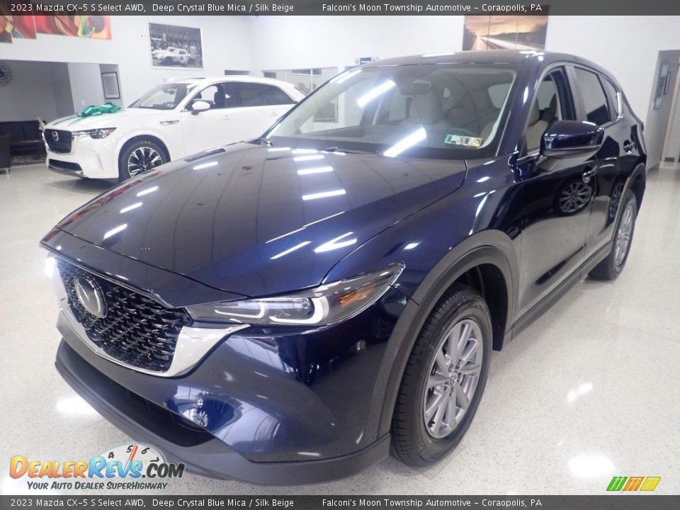 2023 Mazda CX-5 S Select AWD Deep Crystal Blue Mica / Silk Beige Photo #7