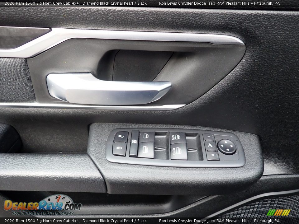 2020 Ram 1500 Big Horn Crew Cab 4x4 Diamond Black Crystal Pearl / Black Photo #14