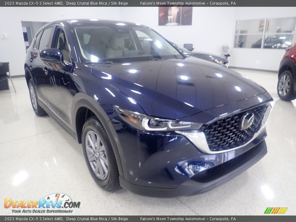 2023 Mazda CX-5 S Select AWD Deep Crystal Blue Mica / Silk Beige Photo #9