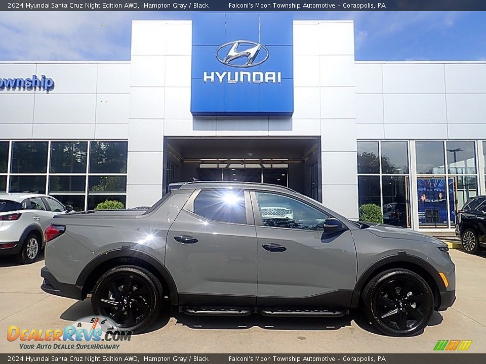 2024 Hyundai Santa Cruz Night Edition AWD Hampton Gray / Black Photo #1