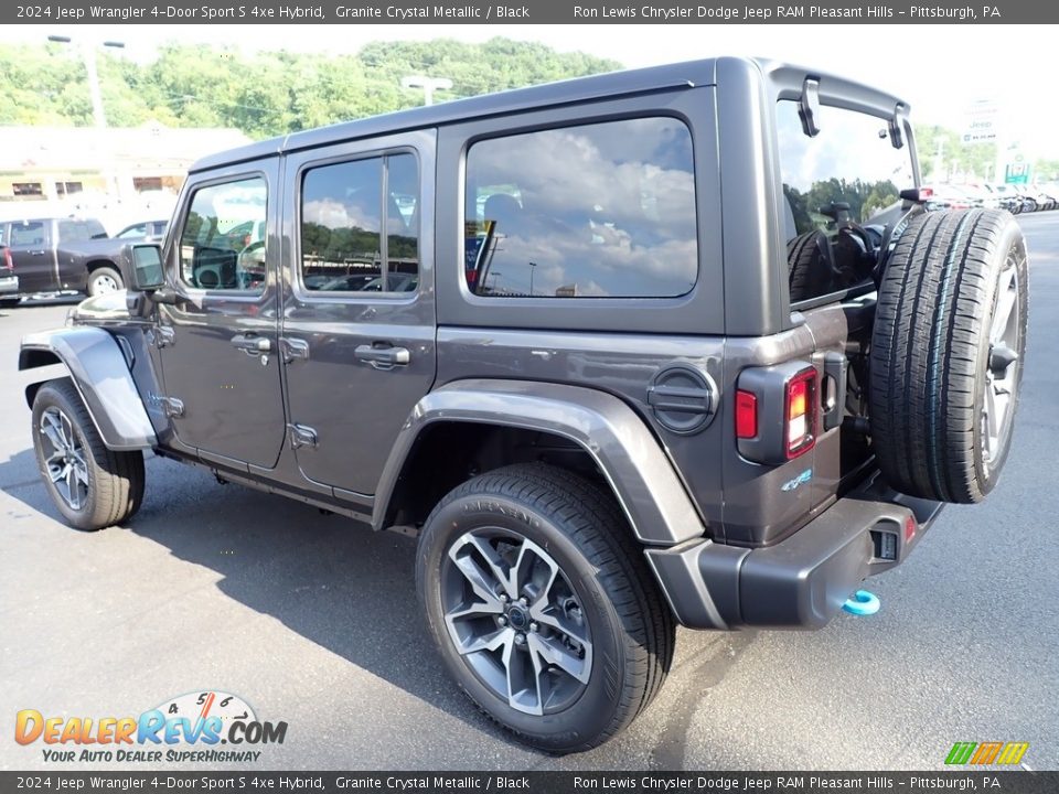 2024 Jeep Wrangler 4-Door Sport S 4xe Hybrid Granite Crystal Metallic / Black Photo #3