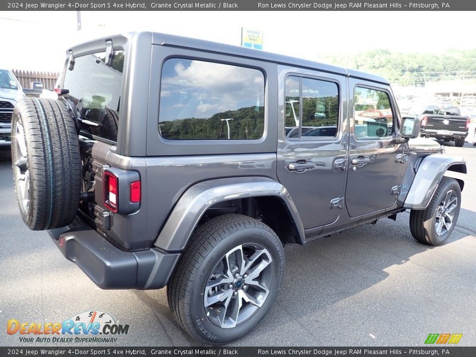 2024 Jeep Wrangler 4-Door Sport S 4xe Hybrid Granite Crystal Metallic / Black Photo #6