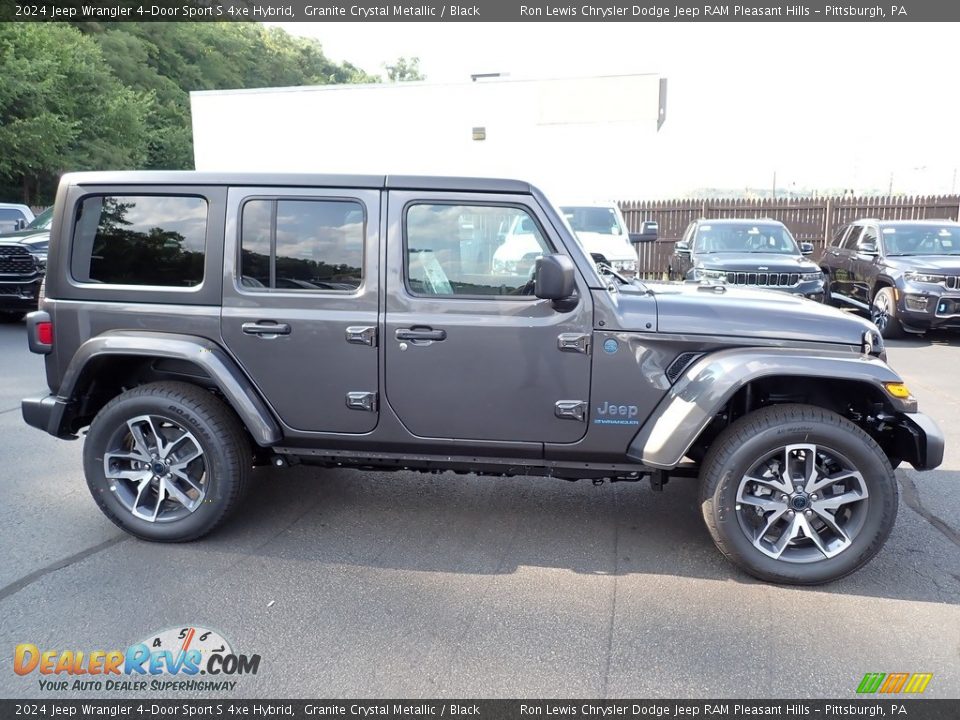 Granite Crystal Metallic 2024 Jeep Wrangler 4-Door Sport S 4xe Hybrid Photo #7