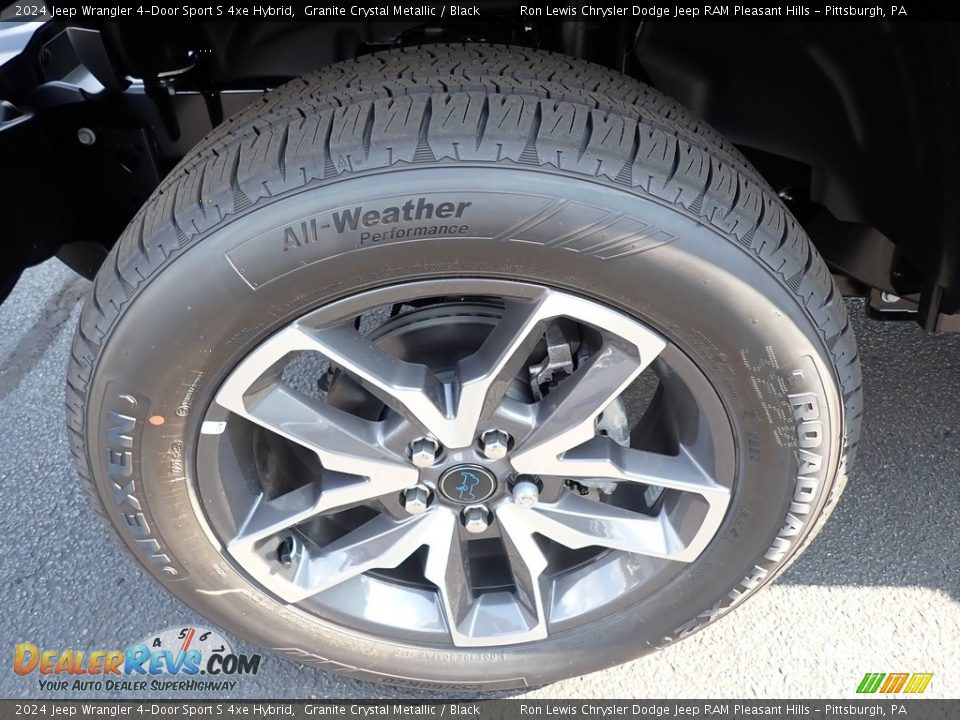 2024 Jeep Wrangler 4-Door Sport S 4xe Hybrid Granite Crystal Metallic / Black Photo #10