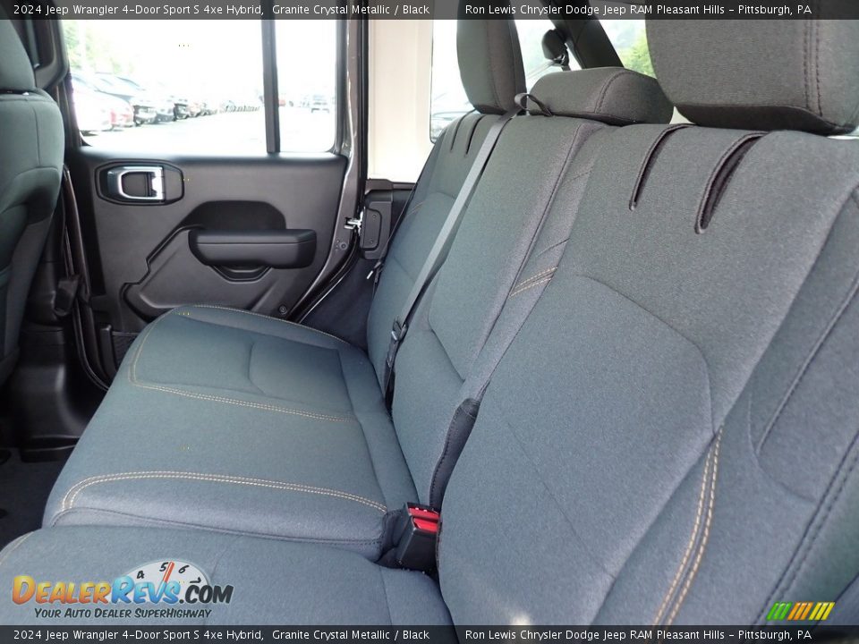 Rear Seat of 2024 Jeep Wrangler 4-Door Sport S 4xe Hybrid Photo #12