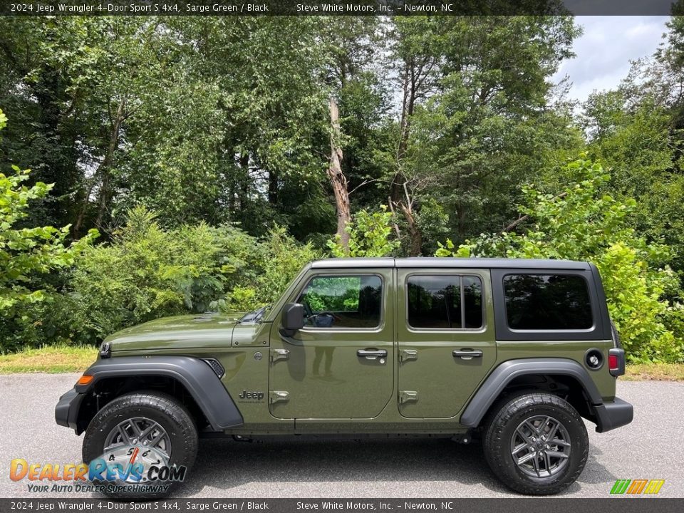 2024 Jeep Wrangler 4-Door Sport S 4x4 Sarge Green / Black Photo #1