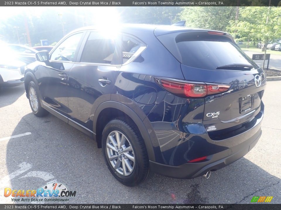 2023 Mazda CX-5 S Preferred AWD Deep Crystal Blue Mica / Black Photo #5