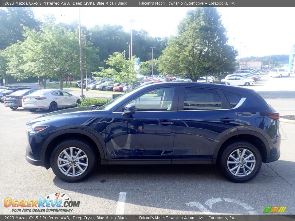 2023 Mazda CX-5 S Preferred AWD Deep Crystal Blue Mica / Black Photo #6