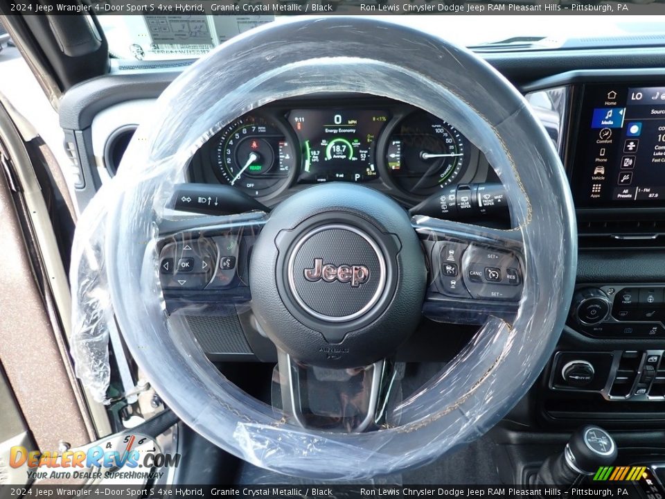 2024 Jeep Wrangler 4-Door Sport S 4xe Hybrid Granite Crystal Metallic / Black Photo #16
