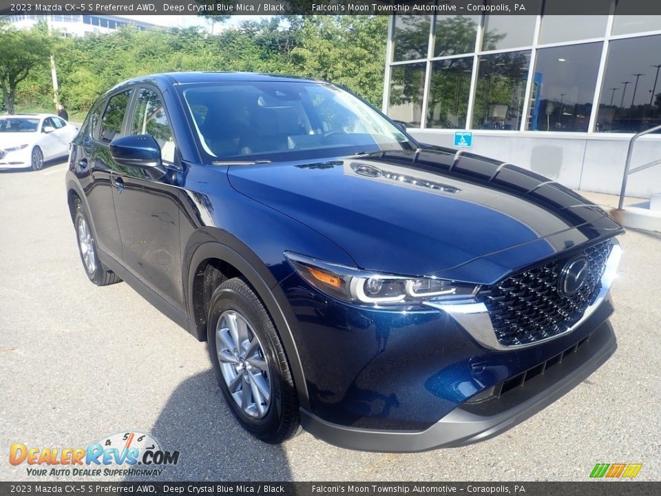 2023 Mazda CX-5 S Preferred AWD Deep Crystal Blue Mica / Black Photo #9