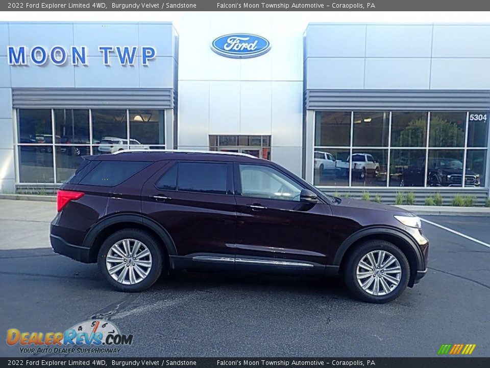 2022 Ford Explorer Limited 4WD Burgundy Velvet / Sandstone Photo #1