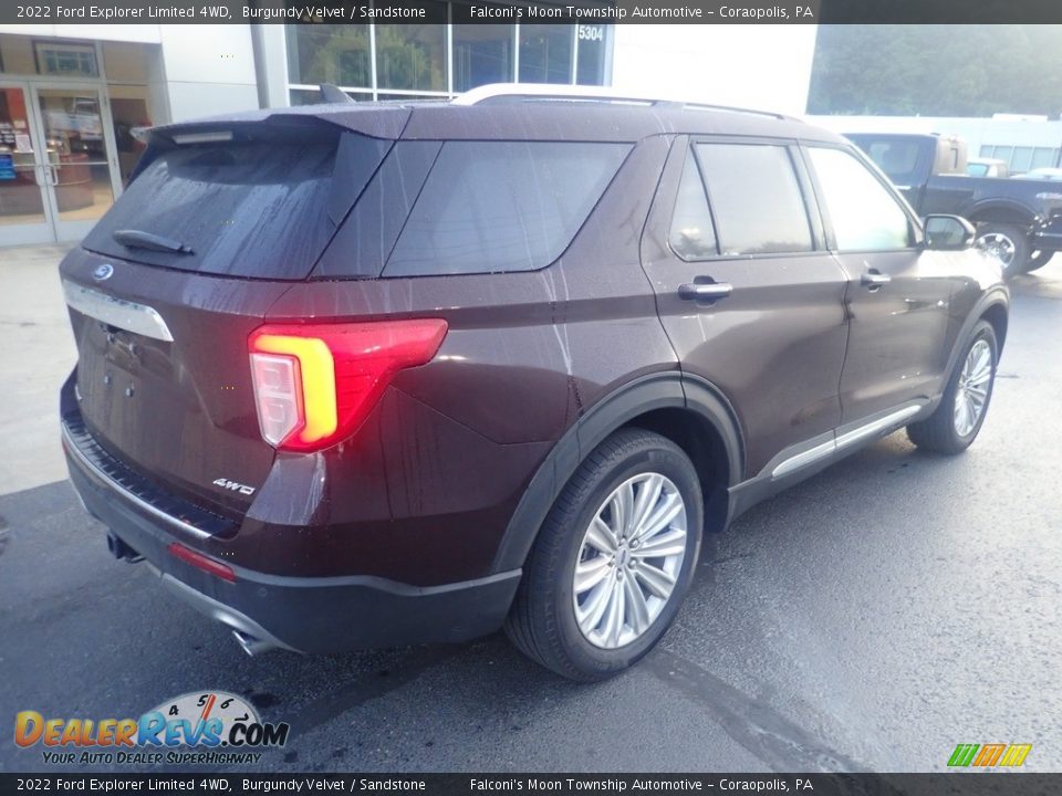 2022 Ford Explorer Limited 4WD Burgundy Velvet / Sandstone Photo #2