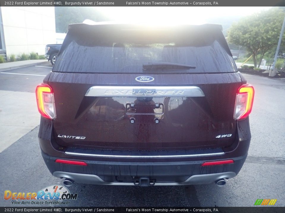 2022 Ford Explorer Limited 4WD Burgundy Velvet / Sandstone Photo #3