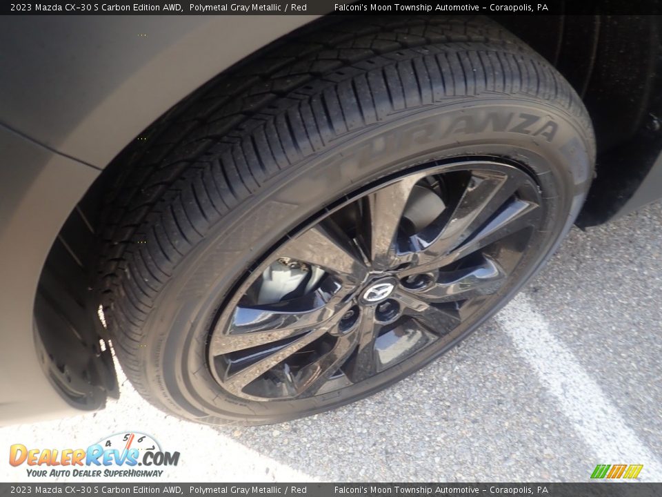 2023 Mazda CX-30 S Carbon Edition AWD Polymetal Gray Metallic / Red Photo #10
