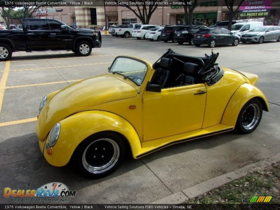 1976 Volkswagen Beetle Convertible Yellow / Black Photo #1