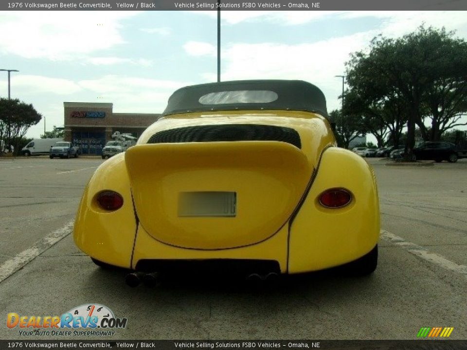 1976 Volkswagen Beetle Convertible Yellow / Black Photo #11