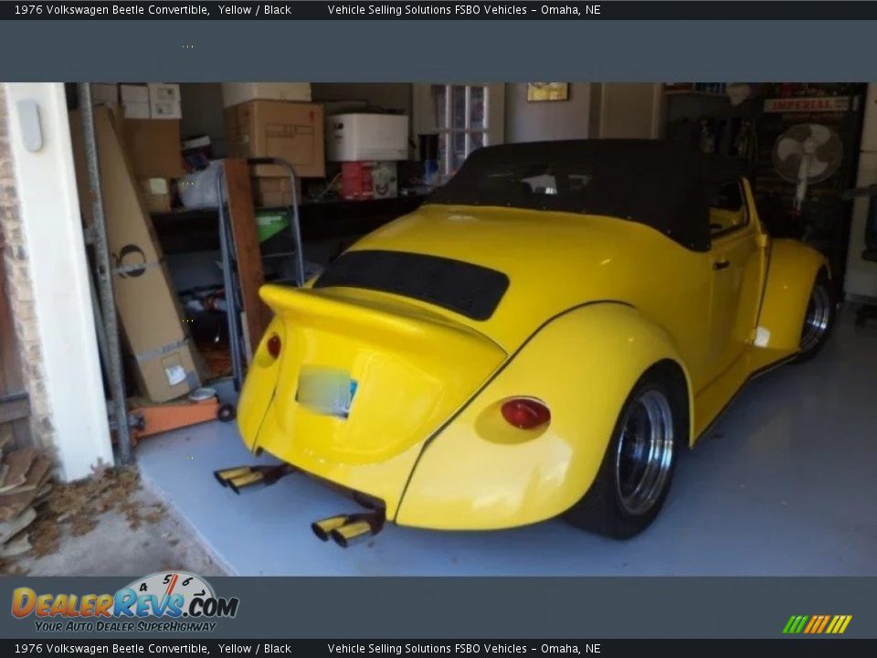 1976 Volkswagen Beetle Convertible Yellow / Black Photo #12