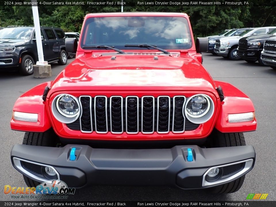 Firecracker Red 2024 Jeep Wrangler 4-Door Sahara 4xe Hybrid Photo #9