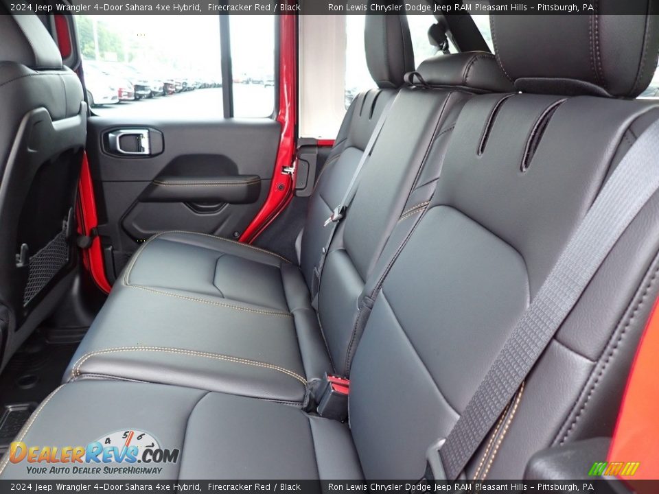 Rear Seat of 2024 Jeep Wrangler 4-Door Sahara 4xe Hybrid Photo #12