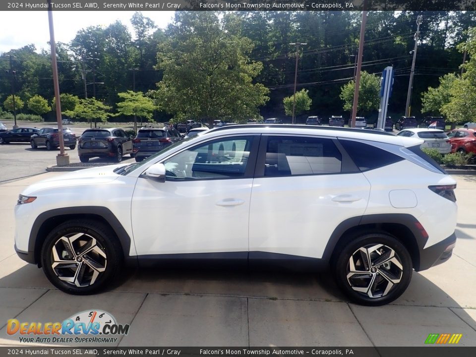 Serenity White Pearl 2024 Hyundai Tucson SEL AWD Photo #6