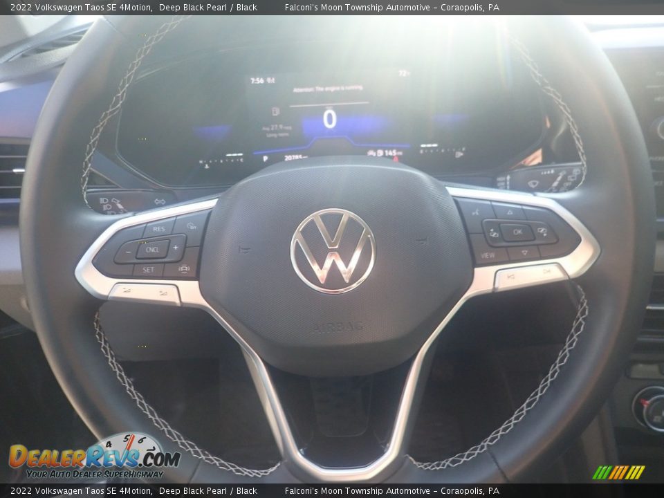 2022 Volkswagen Taos SE 4Motion Deep Black Pearl / Black Photo #24