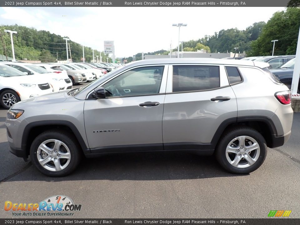 2023 Jeep Compass Sport 4x4 Billet Silver Metallic / Black Photo #2