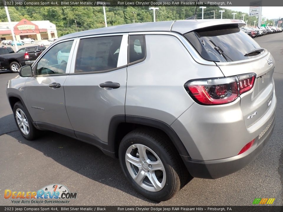 2023 Jeep Compass Sport 4x4 Billet Silver Metallic / Black Photo #3