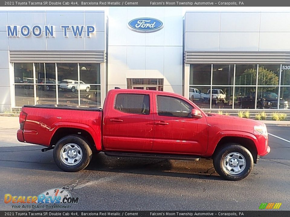 2021 Toyota Tacoma SR Double Cab 4x4 Barcelona Red Metallic / Cement Photo #1