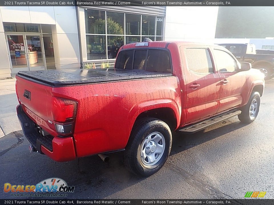 2021 Toyota Tacoma SR Double Cab 4x4 Barcelona Red Metallic / Cement Photo #2