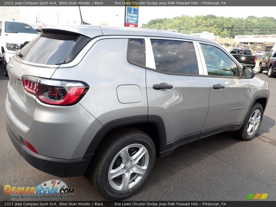 2023 Jeep Compass Sport 4x4 Billet Silver Metallic / Black Photo #6