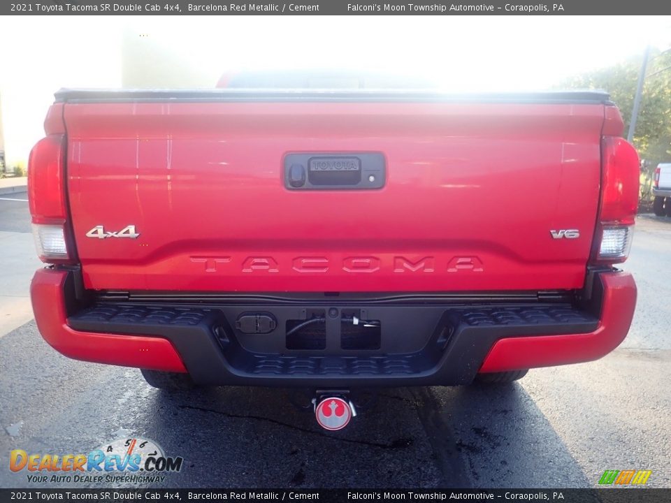 2021 Toyota Tacoma SR Double Cab 4x4 Barcelona Red Metallic / Cement Photo #3