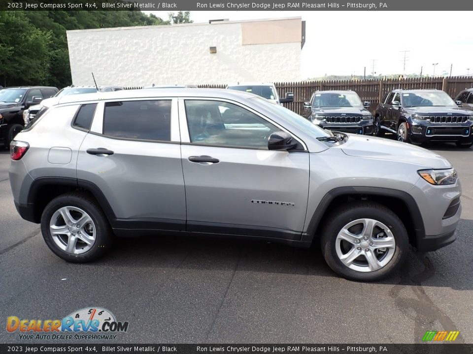 2023 Jeep Compass Sport 4x4 Billet Silver Metallic / Black Photo #7