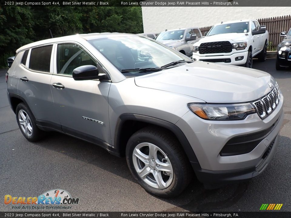 2023 Jeep Compass Sport 4x4 Billet Silver Metallic / Black Photo #8