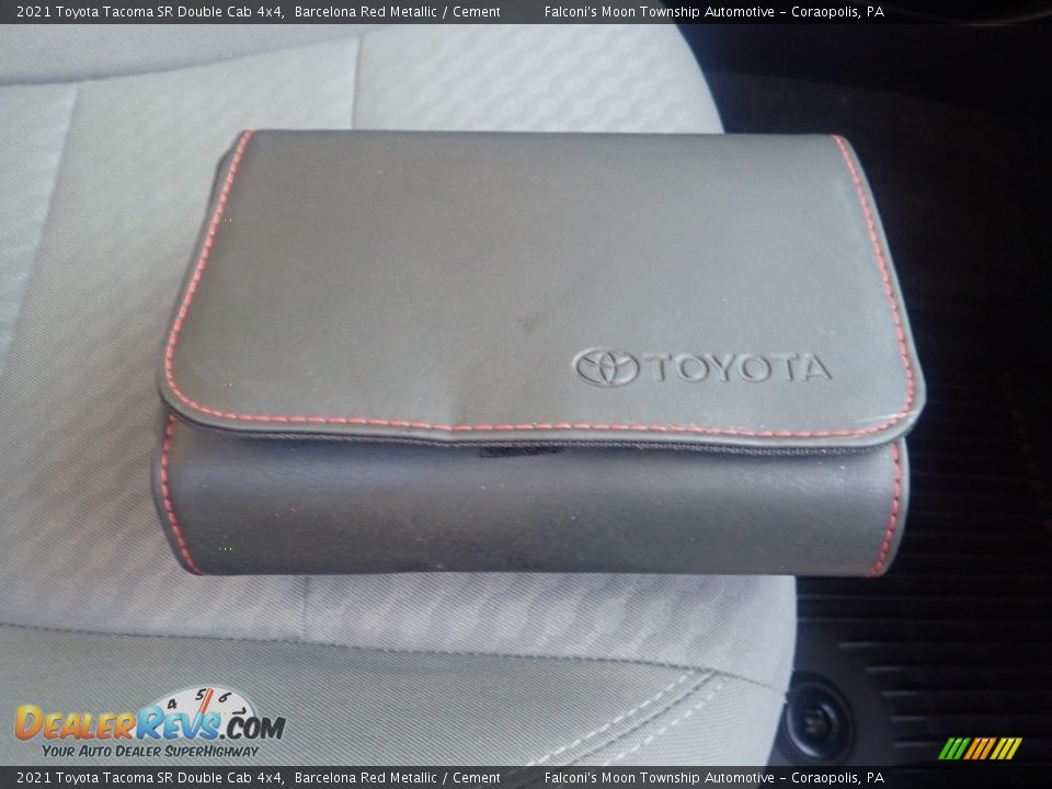 2021 Toyota Tacoma SR Double Cab 4x4 Barcelona Red Metallic / Cement Photo #13