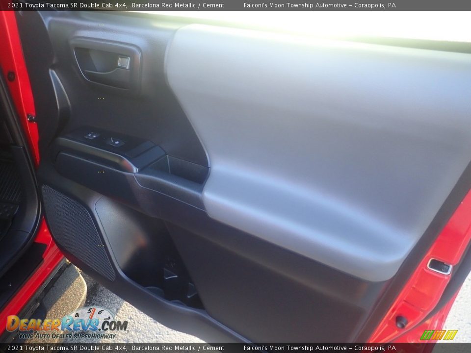 2021 Toyota Tacoma SR Double Cab 4x4 Barcelona Red Metallic / Cement Photo #14