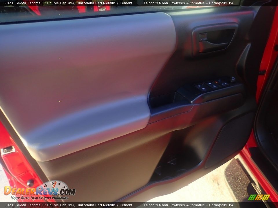 2021 Toyota Tacoma SR Double Cab 4x4 Barcelona Red Metallic / Cement Photo #19