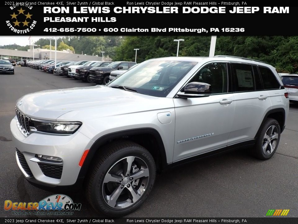 2023 Jeep Grand Cherokee 4XE Silver Zynith / Global Black Photo #1