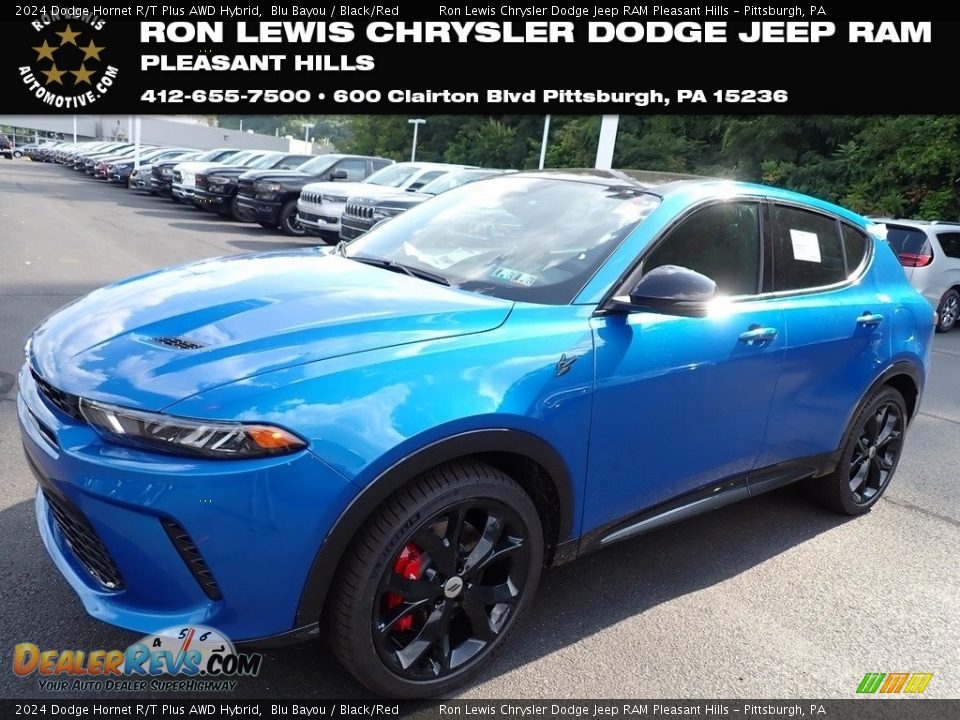 2024 Dodge Hornet R/T Plus AWD Hybrid Blu Bayou / Black/Red Photo #1