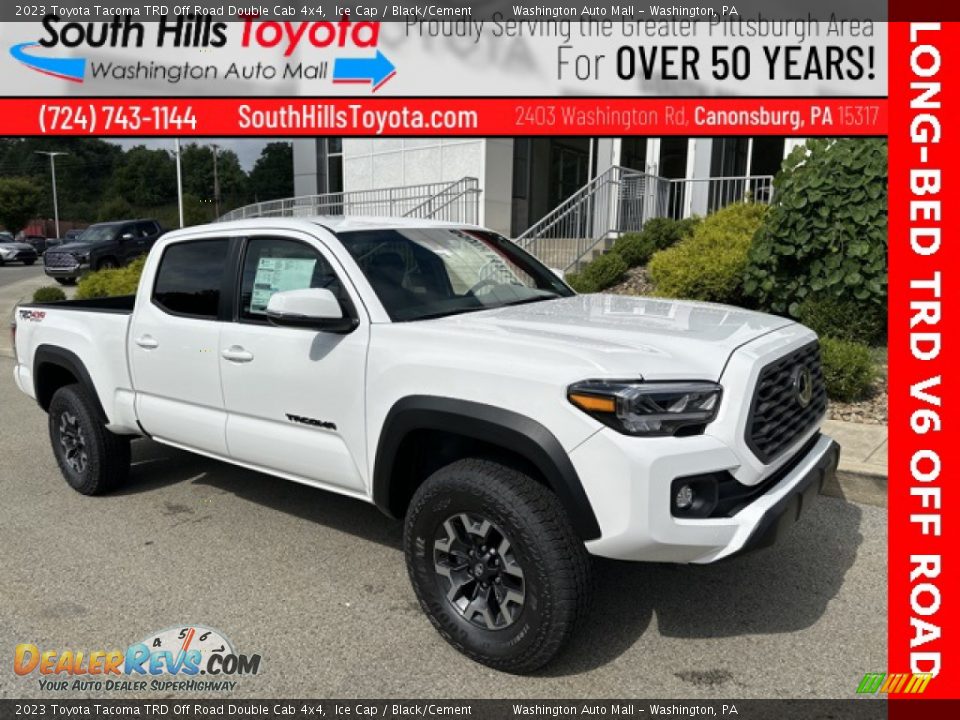 2023 Toyota Tacoma TRD Off Road Double Cab 4x4 Ice Cap / Black/Cement Photo #1