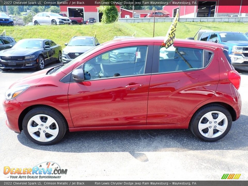 Crimson Metallic 2022 Chevrolet Spark LS Photo #2