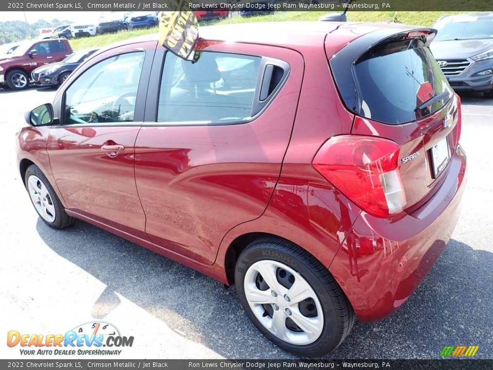 2022 Chevrolet Spark LS Crimson Metallic / Jet Black Photo #3